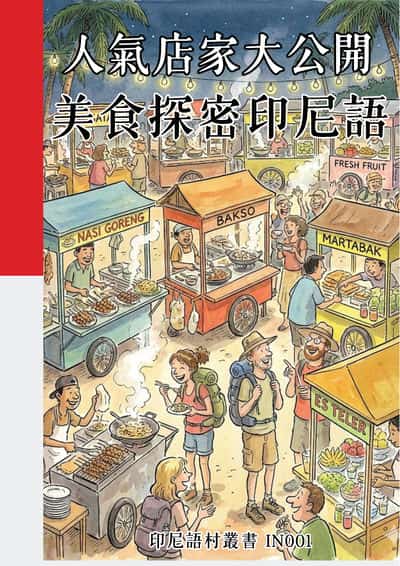 人氣店家大公開 美食探密印尼語[有聲書] 出版公司:同文館 作者:Easy Language 類型:語言學習-其他語言 有聲書(含PDF電子書) 繁體中文版