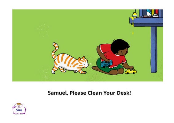 Samuel, Please Clean Your Desk[有聲書] 出版公司:好書多教育科技有限公司 作者:Adrija Ghosh 類型:親子童書-兒童繪本 有聲書(含PDF電子書) 英文版