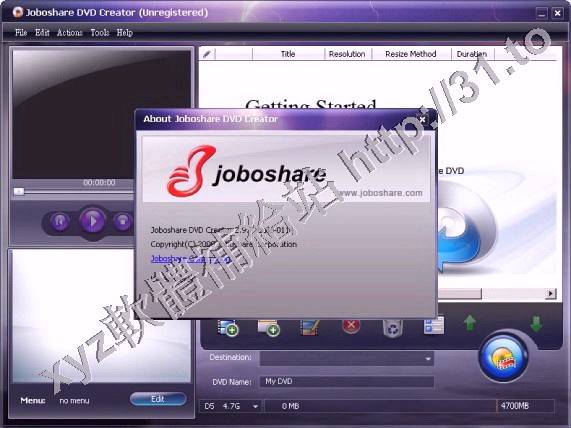 Joboshare DVD Creator v3.2.7.0309 英文正式版(音視頻轉換軟體軟體)