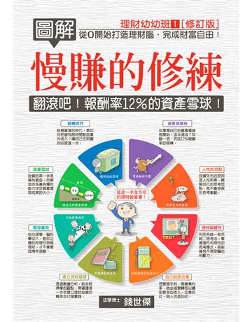 圖解慢賺的修練：翻滾吧！報酬率12%的資產雪球！ 出版公司:十力文化出版 作者:錢世傑 類型:商業-投資理財 PDF電子書 繁體中文版